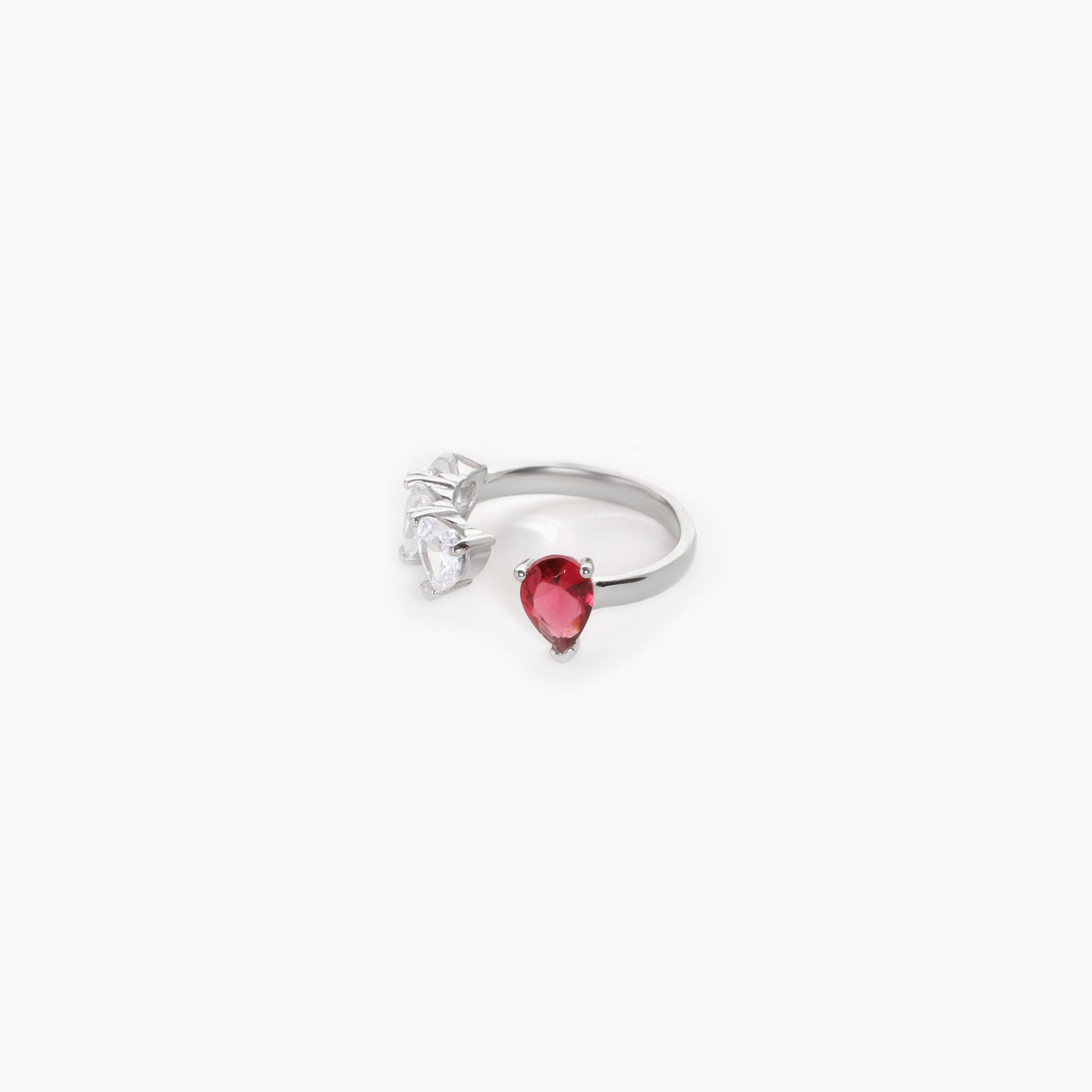 Silk Red Heart Ring