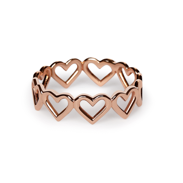 Silk jewels heart band ring - Image 2
