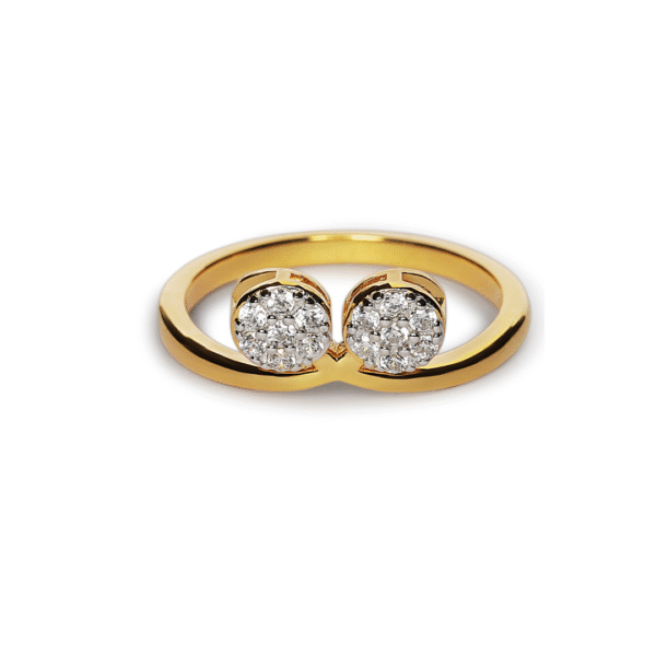 Twin Zircon Ring